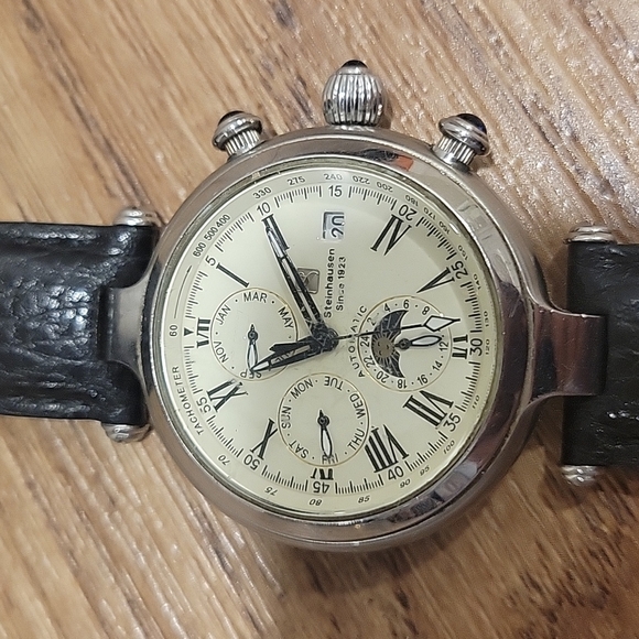 Steinhausen men’s watch. Automatic. Leather strap - Picture 3 of 5